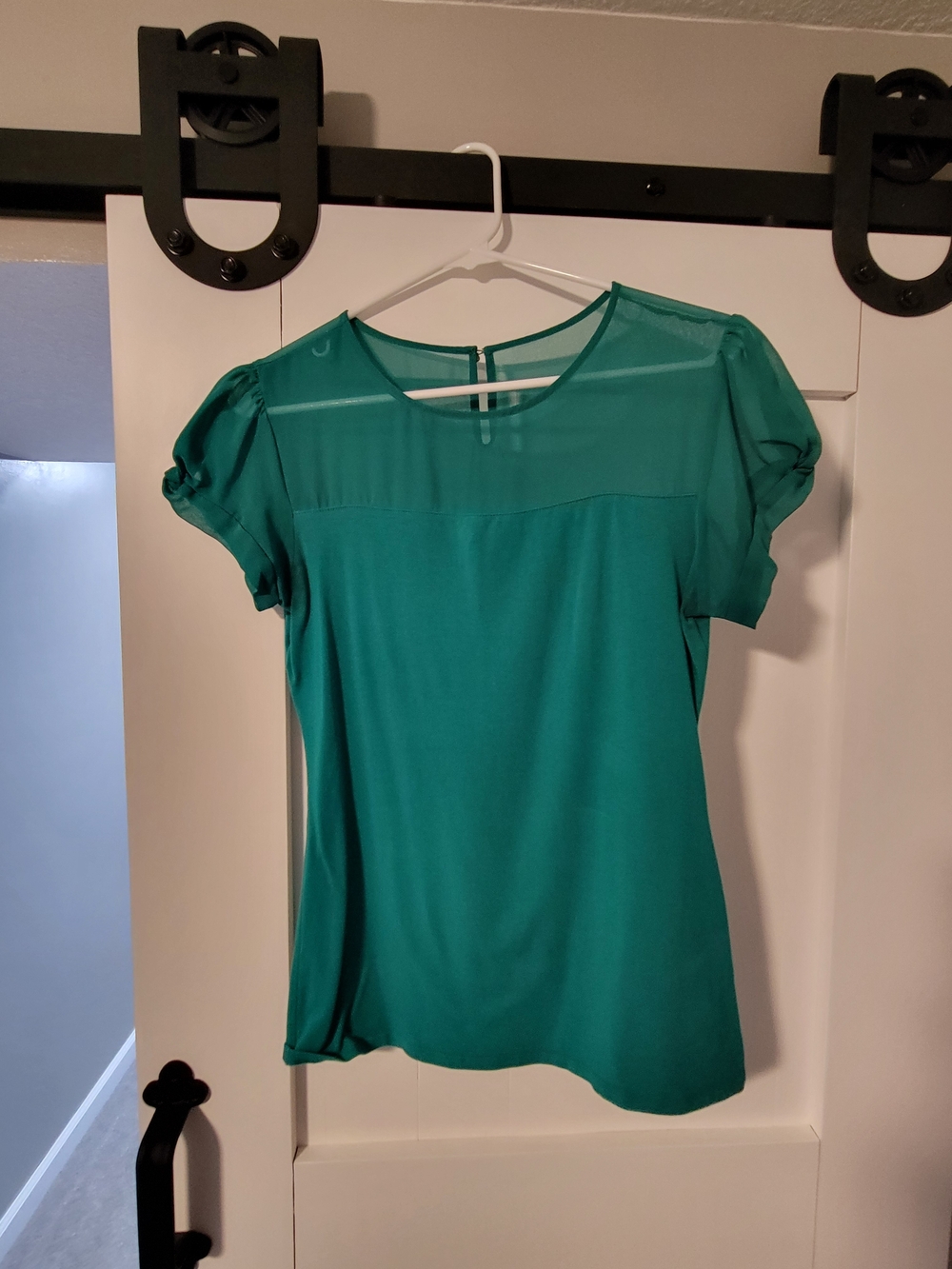 Women’s Teal Short Sleeve Blouse